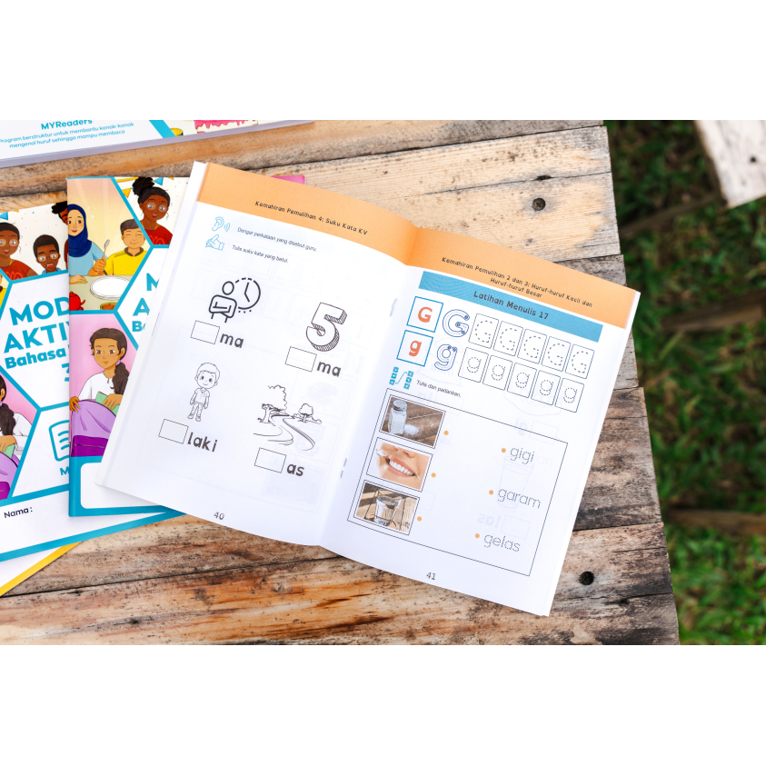 Modul Aktiviti Bahasa Melayu MYReaders (3 Buku Aktiviti & 1 Buku Penilaian)